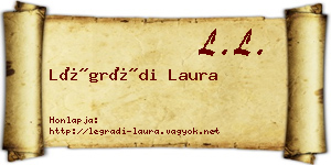 Légrádi Laura névjegykártya
