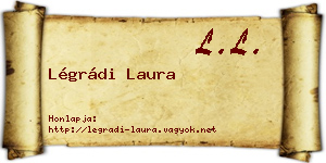 Légrádi Laura névjegykártya
